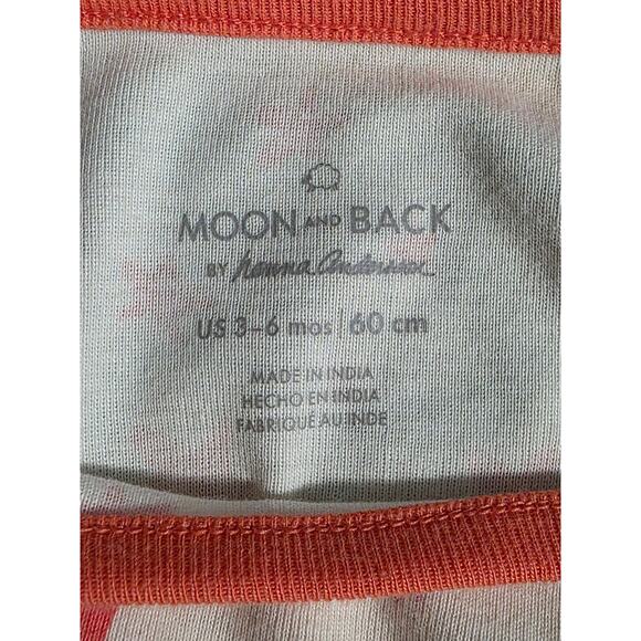Moon and Back Hanna Andersson Organic Cotton One-Piece Long-Sleeve PJs 3-6M NWOT - Picture 3 of 4
